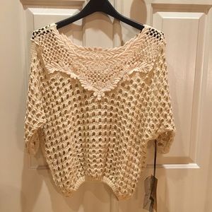 White Knitted Top Sweater